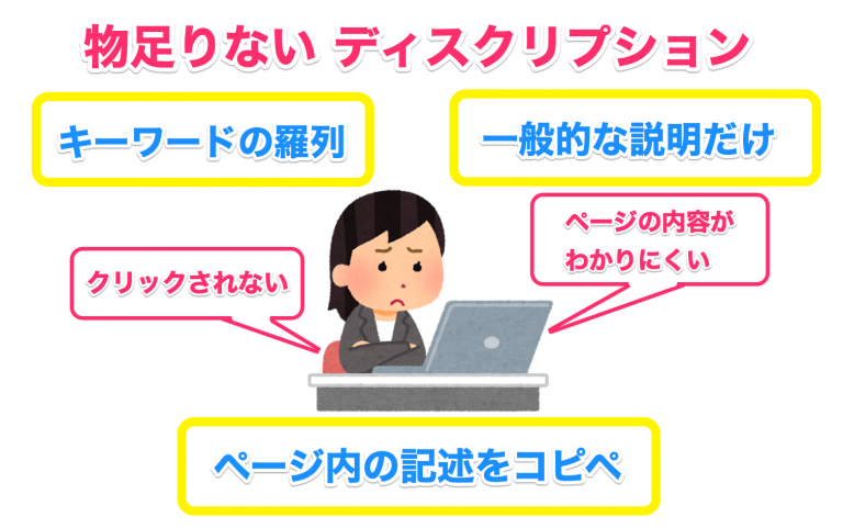 ディスクリプション を書くときの注意点