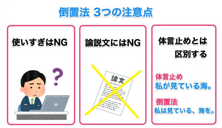 倒置法の使い方3つの注意点