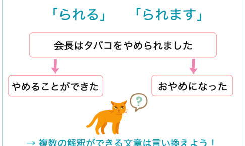 「られます」「られる」」4つの意味！敬語との見分け方や言い換え