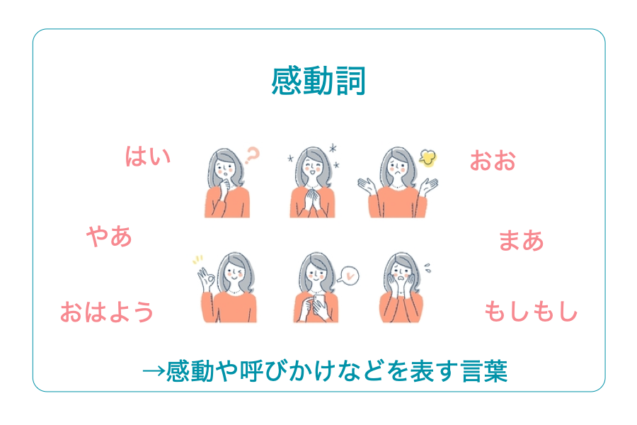 感動詞とは？意味や種類を一覧で解説